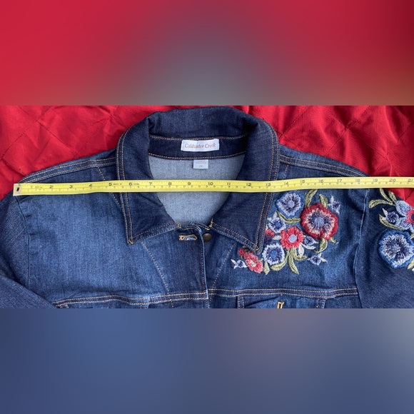 Coldwater Creek Embroidered Denim Jacket - Picture 4 of 8